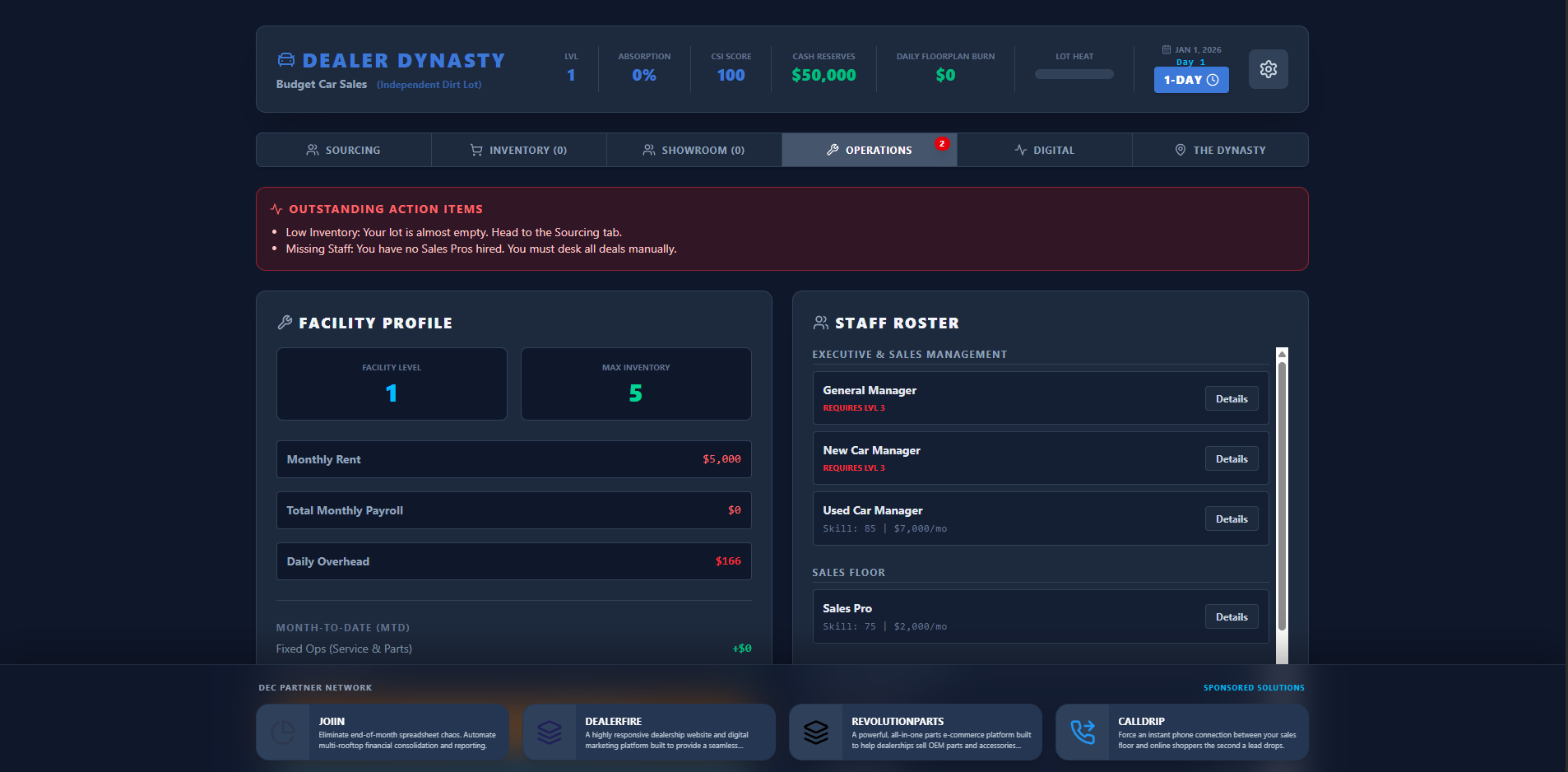 Dealer Dynasty Dashboard